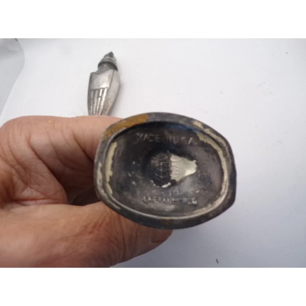Vintage Silver Plate Salt Pepper Shakers‎ Made in USA Art Deco Style